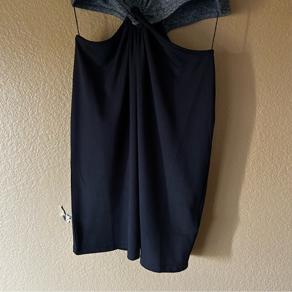 DIVIDED H&M Black & Gray Knot Cut Out Dress - Size Small - New With Tags - Picture 6 of 6